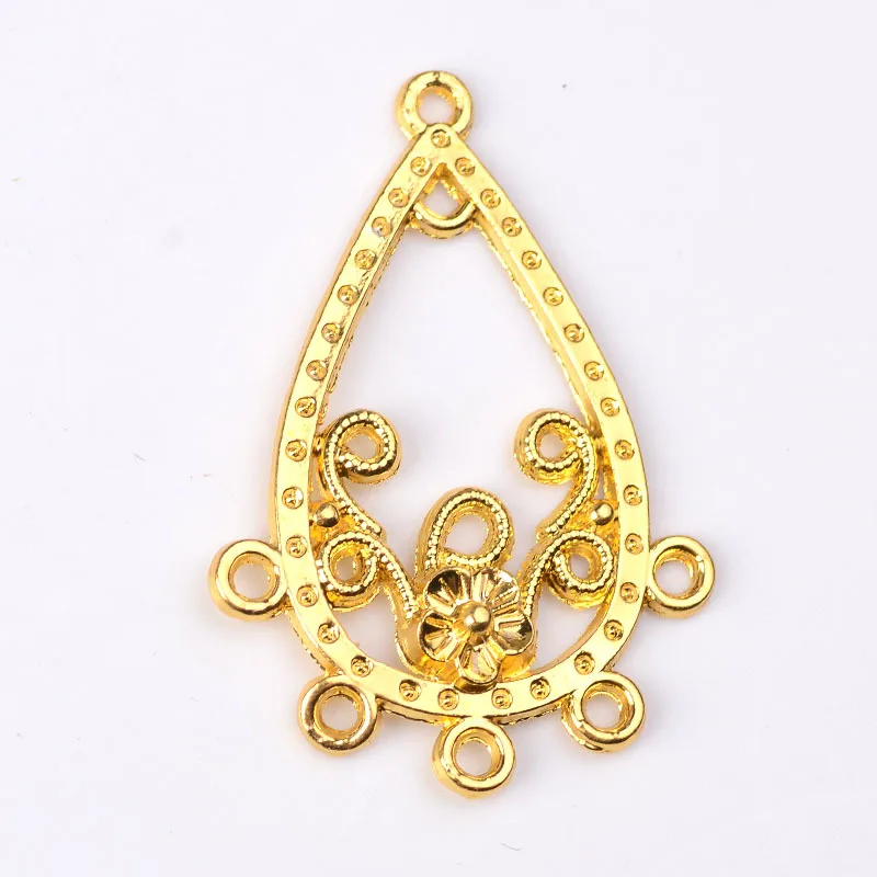 Модные соединители из металлического сплава цвет: золото серебро 18 К 10 шт.