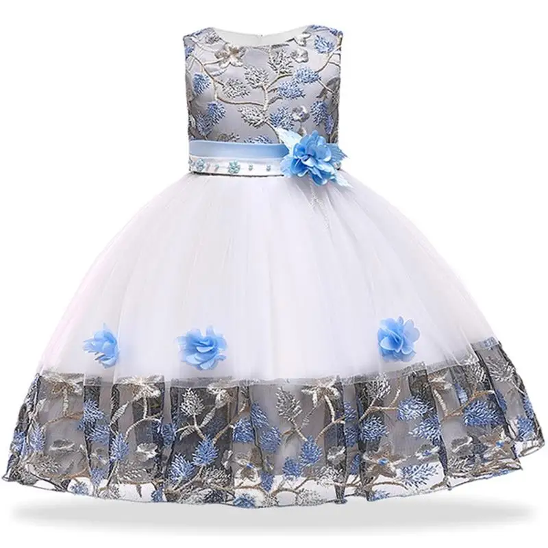 Vestido/свадебное платье с цветочным узором для девочек; праздничное платье для девочек; Детские платья для девочек на День рождения; элегантное платье принцессы; Детский костюм