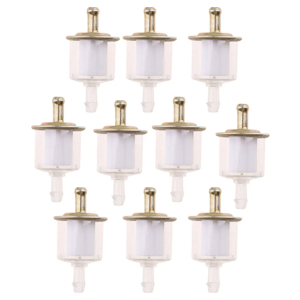 

10 шт., универсальный пластиковый топливный фильтр для мотоцикла