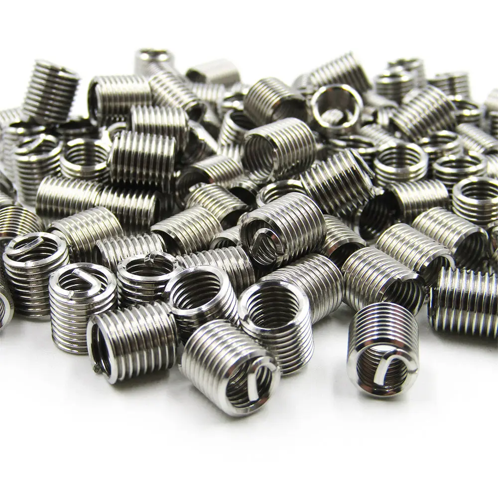 

50pcs M6 X 1.0 1.5D Stainless Steel 304 Wire Thread Insert Screw Sleeve Bushing Helicoil Wire Thread Repair Inserts