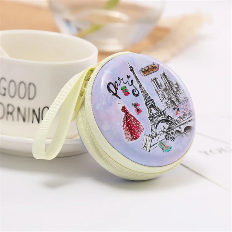 Жесть Кошелек для монет железная подставка-Башня монета кошелек гарнитура