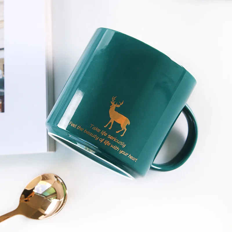 Классический стиль Творческая керамическая кружка мультфильм парные чашки