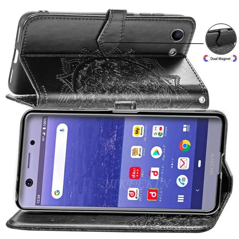 Чехол-книжка с бумажником для Sony Xperia 10 III 5 8 Lite 1 кожаный флип-чехол L4 XZ5