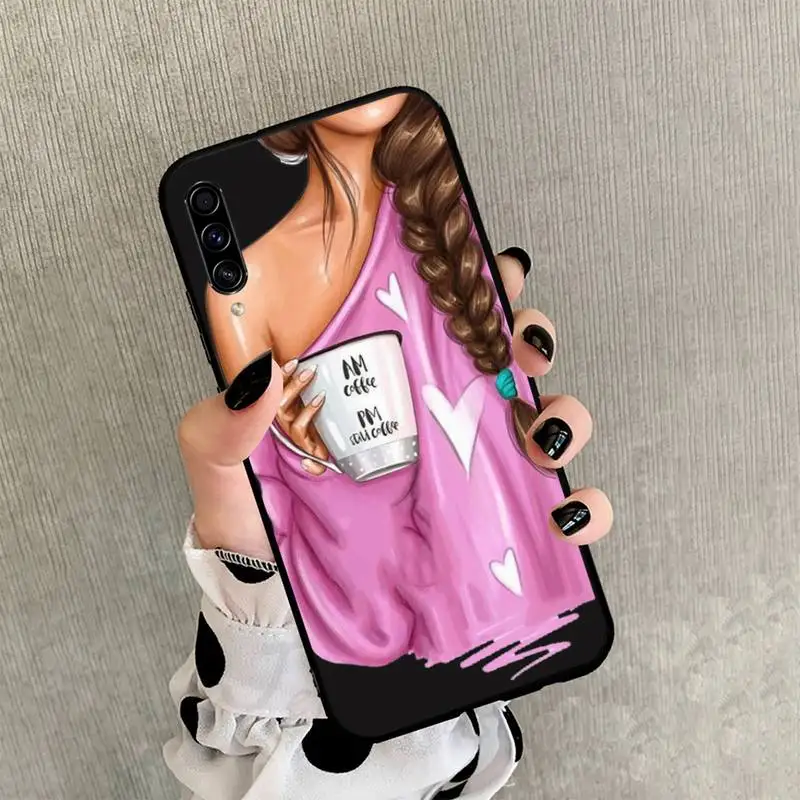 

Fashion High heels Girl Flower Phone Case For Samsung galaxy S 21 20 10 8 A 51 71 50 21s 70 40 20 20e note 10 plus Ultra 5g fe