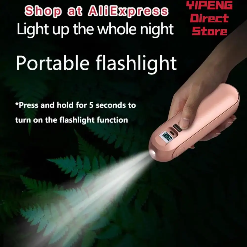 

Multifunctional Wireless Bluetooth 5.0 TWS Earphones HiFi Stereo Headsets with Fan Flashlight Power Bank Microphone