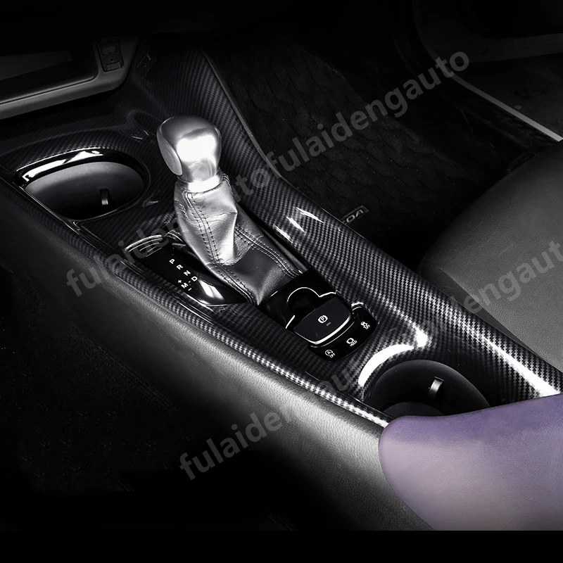 Для Toyota C HR ЧР 2018 2019 углеродного волокна ABS Матовый Шестерни коробка переключения