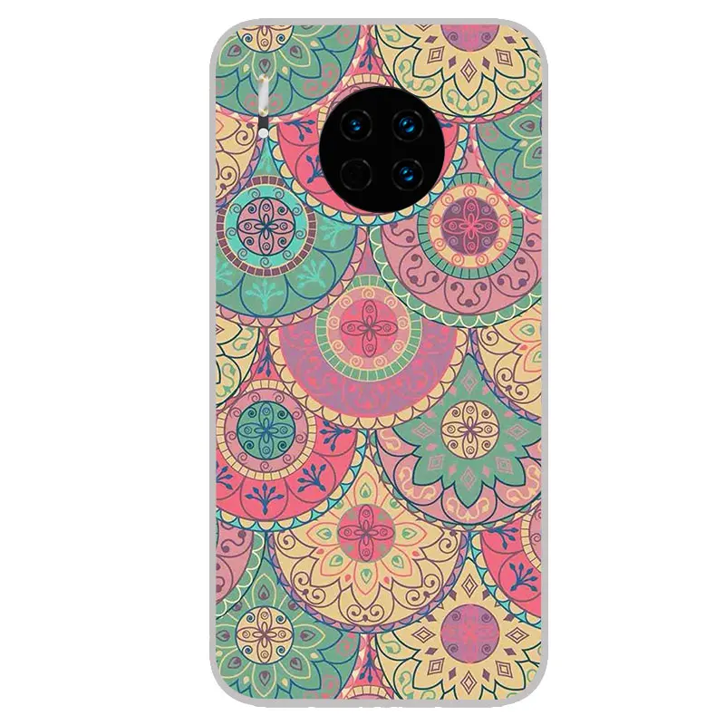 Мандала хна мягкие силиконовые чехлы для huawei mate 30 Pro 20 10 Lite 9 Nova 5 4 3 3i TPU силиконовый