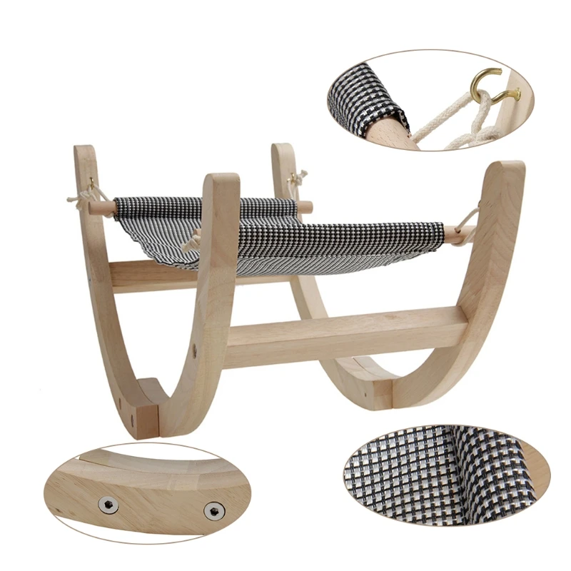 

Подъемная кровать-гамак для кошек, вместительная раздвижная кровать для всех размеров кошек и маленьких щенков, легко собирается, строител...