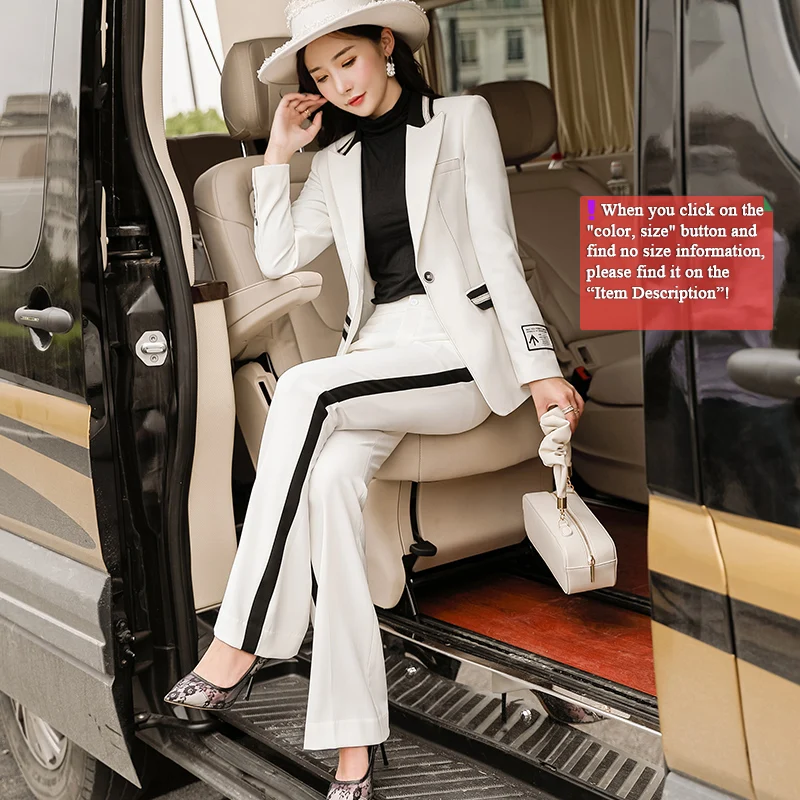 Женский брючный костюм Lenshin модный из двух предметов в стиле High Street с