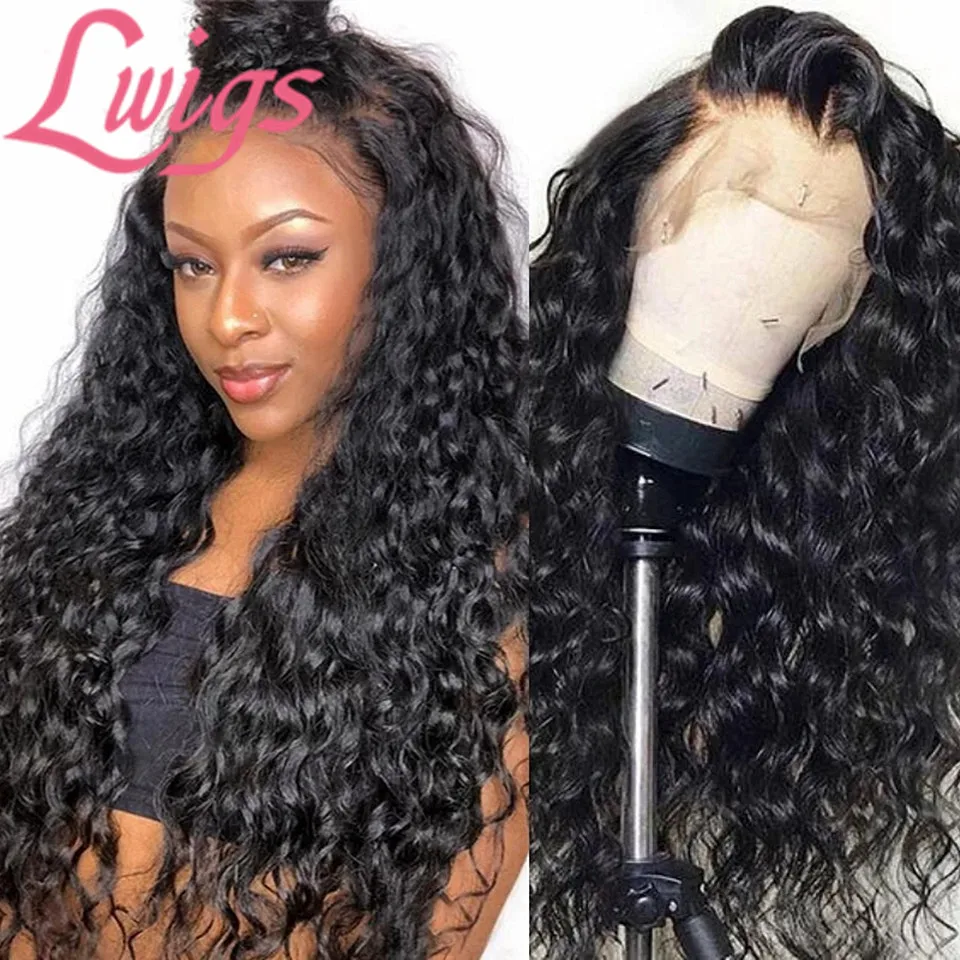 Бразильский парик с глубокой волной на сетке спереди предварительно выщипанные