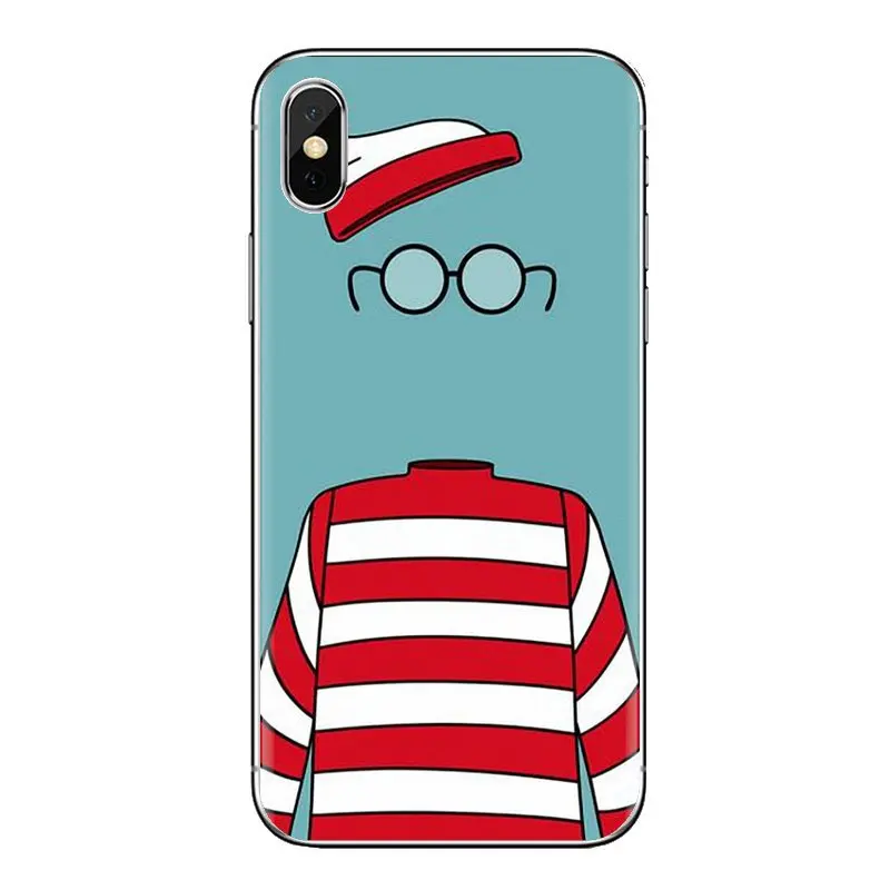 Для iPhone XS Max XR X 4 4s 5 5S 5C SE 6 6S 7 8 Plus samsung Galaxy J1 J3 J5 J7 A3 A5 где s Waldo на пляже Ультратонкий
