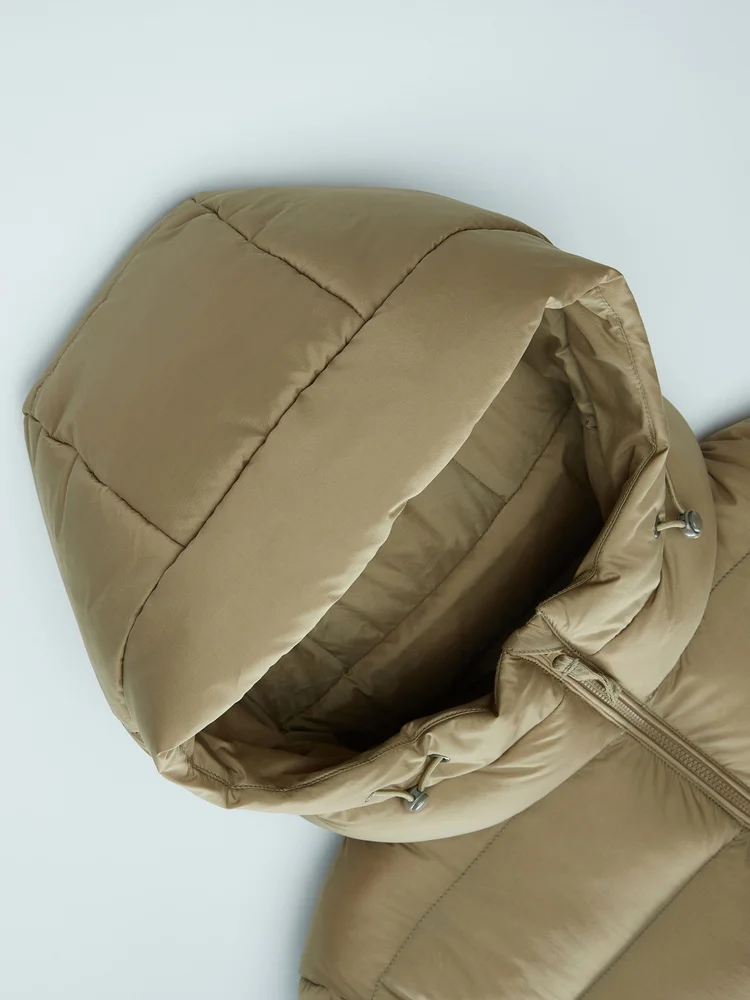 BOSIDENG офисный женский пуховик с капюшоном средней длины модное женское зимнее