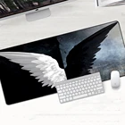 Коврик для мыши Dota2, черный и белый, для ноутбуков, компьютеров XL, с оверлоком края, для геймеров, до клавиатура, мышка для ноутбука