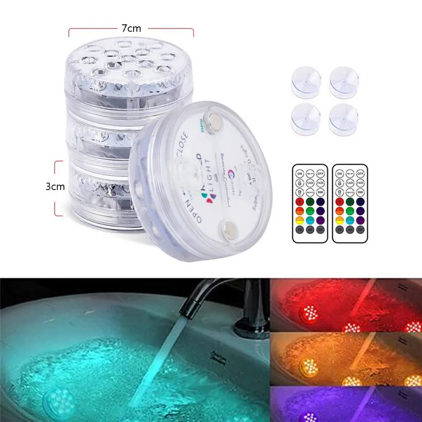 13 светодиодный ных фонарей водонепроницаемое удаленное украшение бассейна