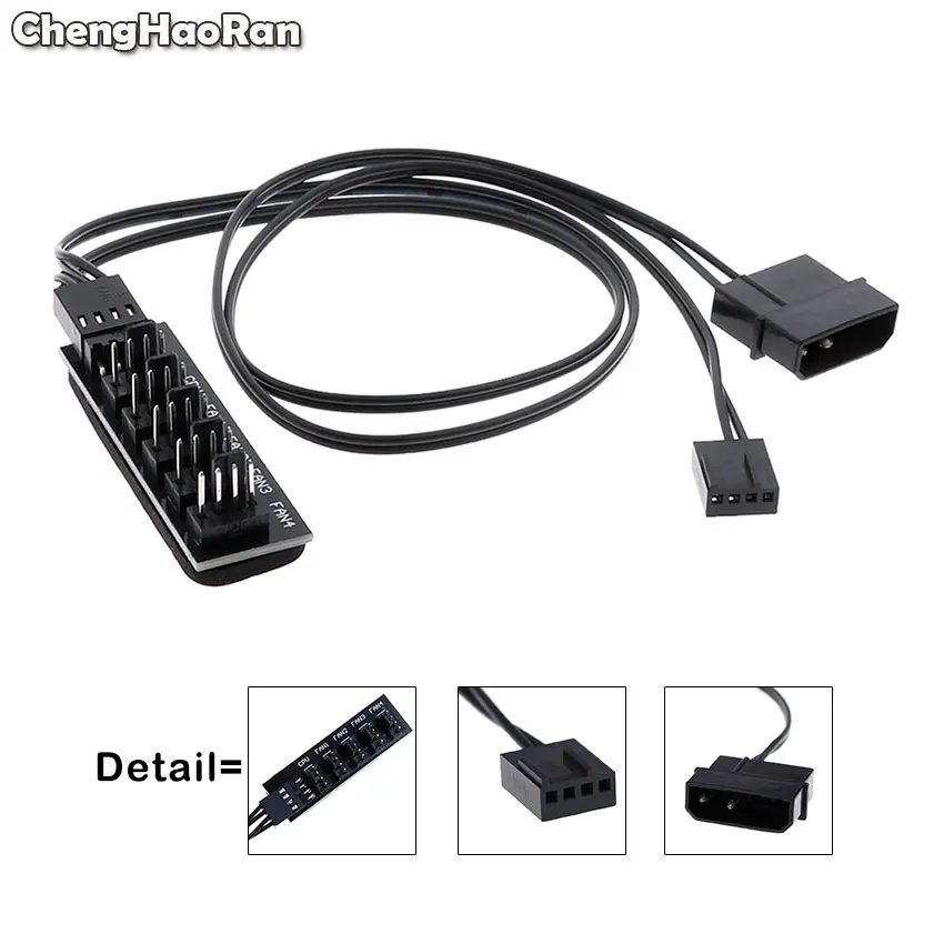 ChengHaoRan 1 до 5 4-контактный молекс TX4 PWM Процессор охладитель/Чехол/шасси вентилятор