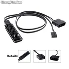 ChengHaoRan 1 до 5 4-контактный молекс TX4 PWM Процессор охладительЧехолшасси вентилятор охлаждения Мощность кабель концентратор сплиттер адаптер переменного тока, 40 см