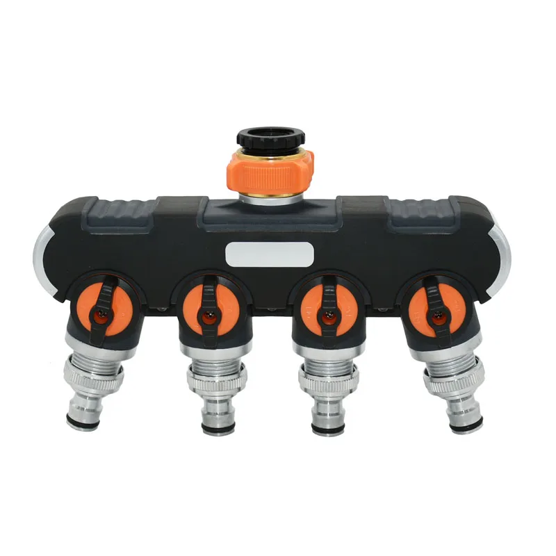 

Female 1/2" 3/4" Garden 4 way tap water splitter Garden tap Irrigation valve Pipe for Quick connector adapter 1pcs