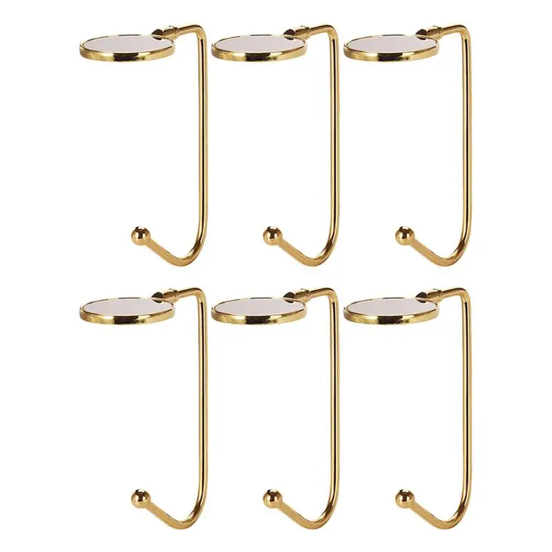 

6PCS Fireplace Wall-mounted Socks Hanger Xmas Stocking Holders Bag Hanging Hook
