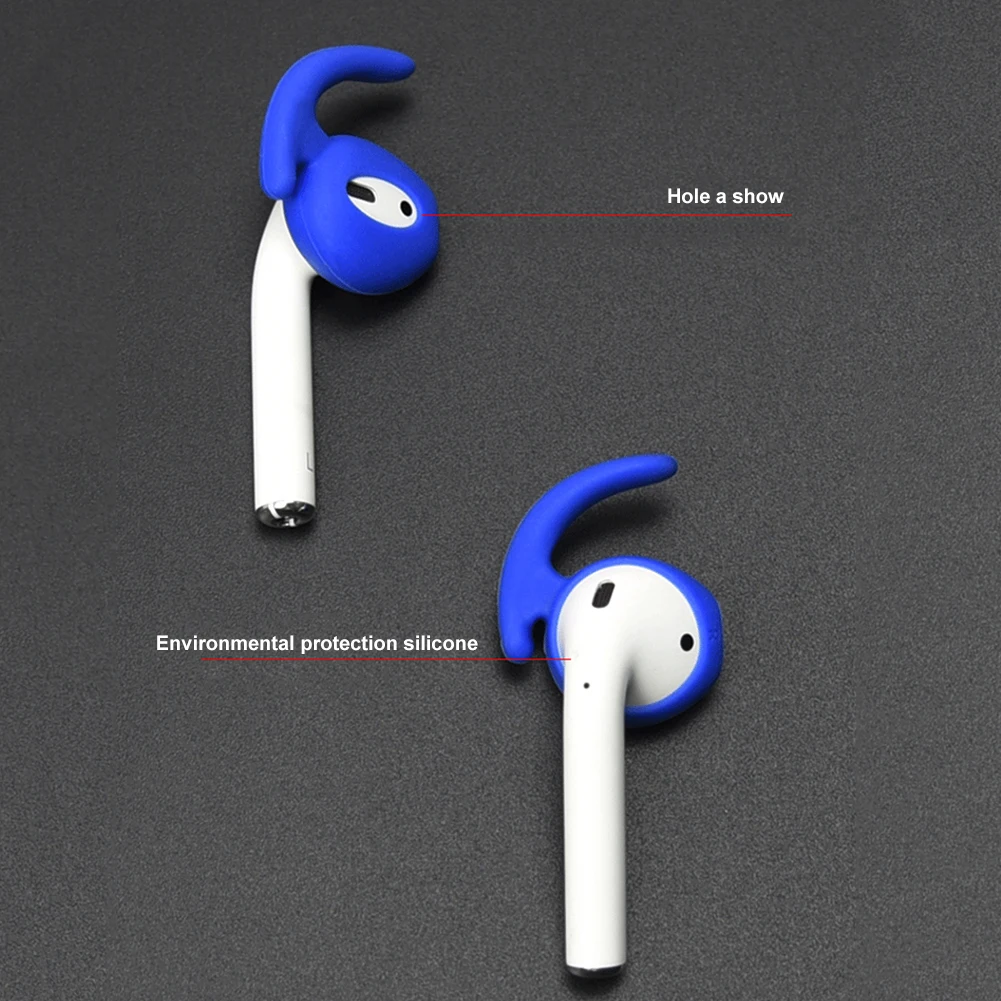 

Durable Silicone In-ear Hook Anti-slip Earphone Cover Case for Apple AirPods Ear Buds Comfortable To Wear