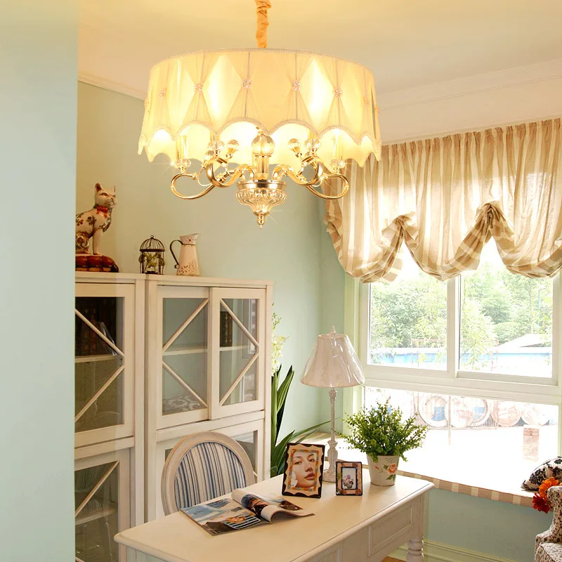 

Роскошная Европейская Люстра для столовой, простой светильник для гостиной, спальни, столовой, кофейни, барной стойки, круглая светодиодная