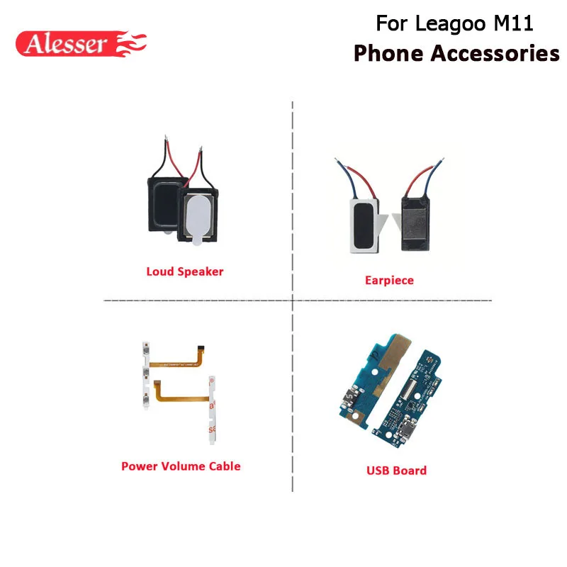 Alesser для Leagoo M11 USB разъем плата зарядки громкий динамик в сборе телефонная