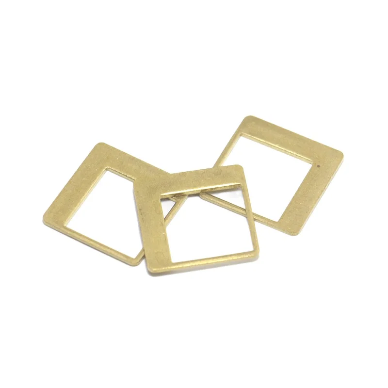

Brass Hollow Geometric Square Earring Pendant 1.2*20.6mm DIY handmade material accessories