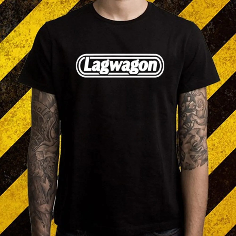 Новая мужская и черная футболка с логотипом Lagwagon в стиле панк-рок, Размеры S до 2XL, хипстерские футболки, летние мужские футболки, футболки
