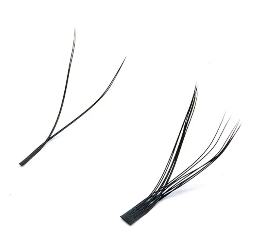 YY shape индивидуальное наращивание ресниц быстрое цветение из искусственной норки