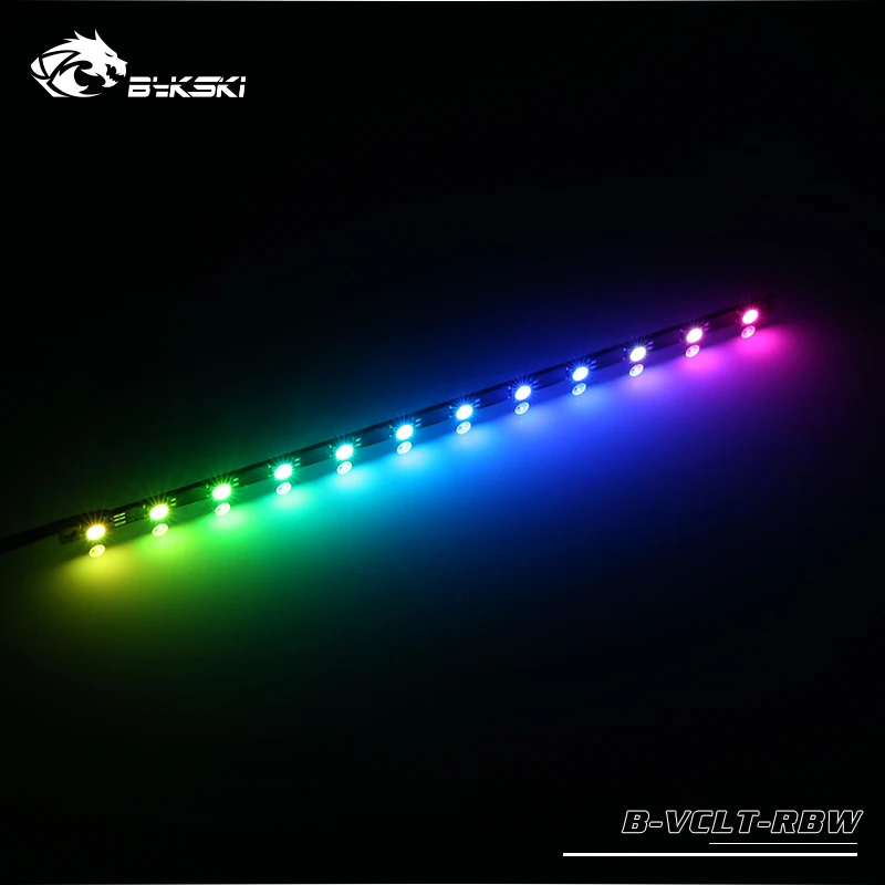 

20cm LED RGB Strip use for GPU Block / only for Bykski GPU Water Block / 12V RGB 4PIN or 5V RBW 3PIN Header to AURA SYNC