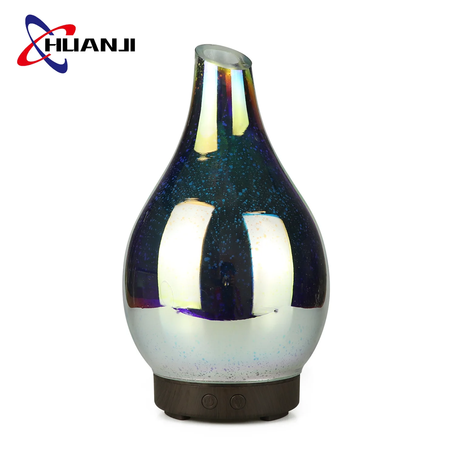 HUANJI 3D фейерверк увлажнитель воздуха светодиодный стеклянный диффузор эфирного