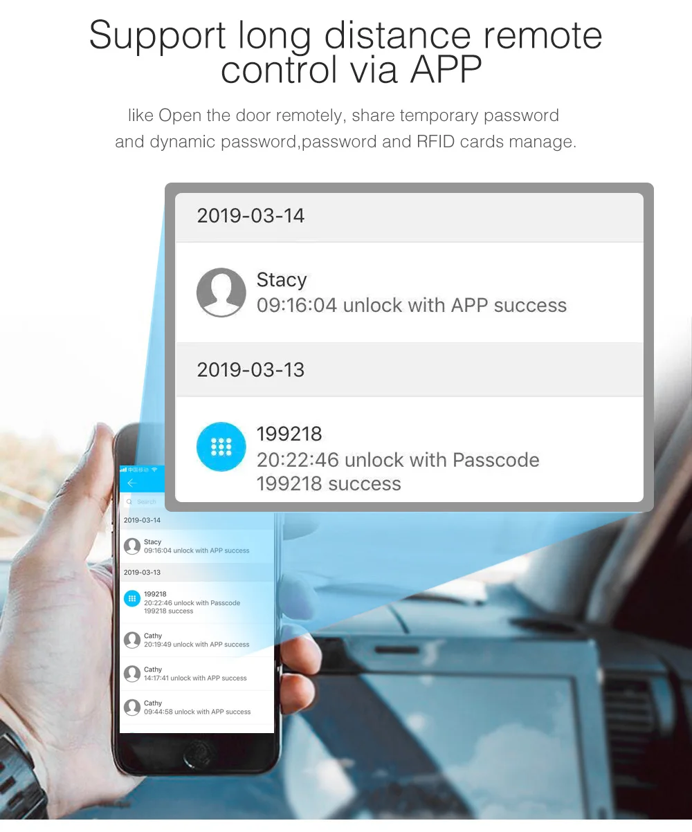 Отпечаток пальца дверной замок с TTlock приложение без ключа Wifi умный замок отпечаток пальца пароль электронный дверной замок для домашней безопасности