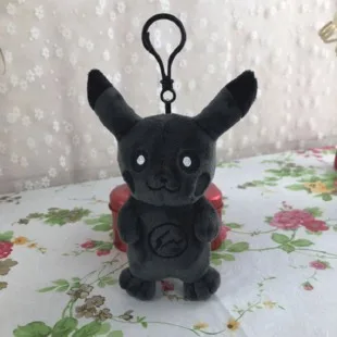 Takara Tomy Покемон Темный Черный Пикачу плюшевая игрушка брелок плюшевые куклы