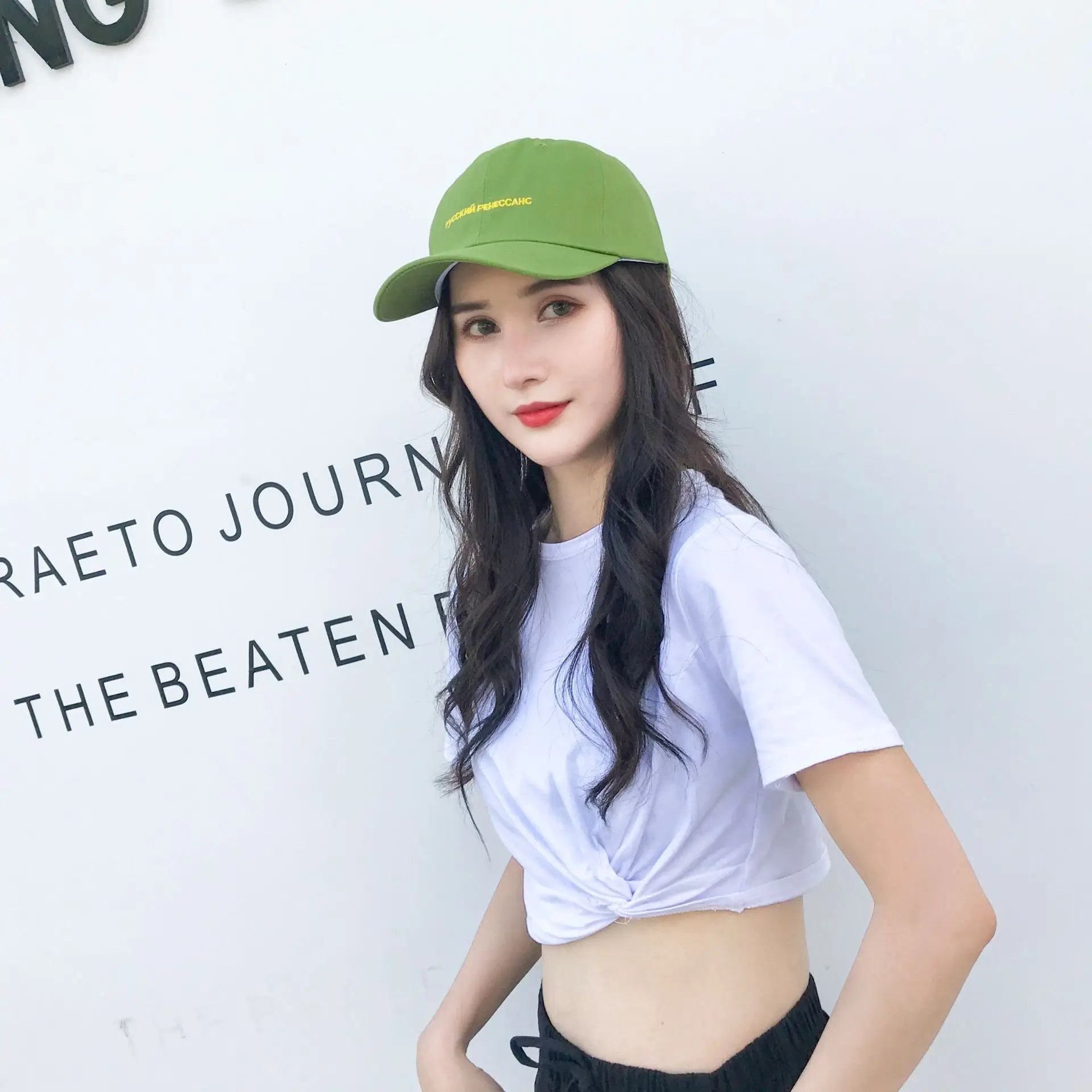 

Autumn and winter new peaked cap tide casual wild student couple street embroidery shade baseball cap men and women