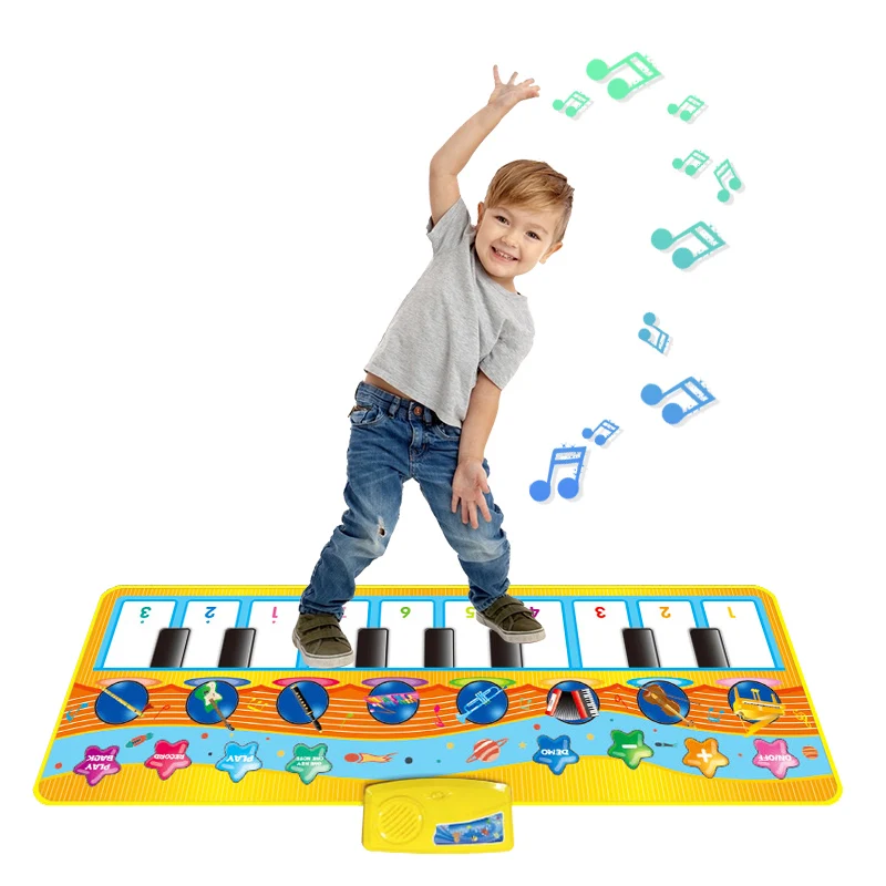 Детские музыкальные игрушки с 8 типами инструментов звук пианино игровой ковер