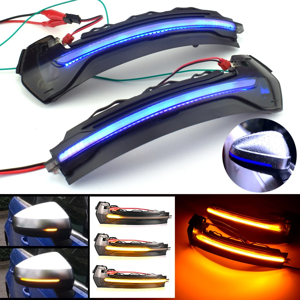

LED Turn Side Signal Light For Audi A3 S3 8V RS3 Dynamic Scroll 2014 2015 2016 2017 Mirror Indicator blinker sweeping