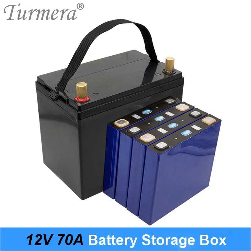 

Turmera 12V 70Ah 90Ah 100Ah Battery Storage Box for 3.2V Lifepo4 Battery for 24V 48V Solar System Uninterrupted Power Supply Use