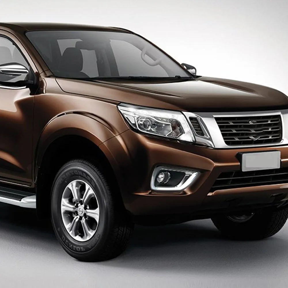 Дневные ходовые огни CSGJMY дневные с желтым указателем поворота для Nissan Navara NP300 2015