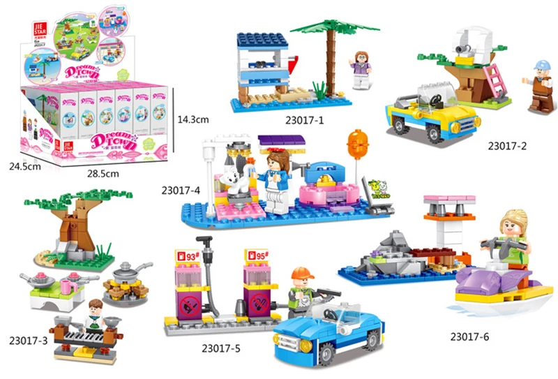 Детский конструктор Город для девочек 20317|Игрушечные кубики| |