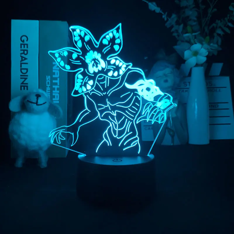

Ночник 3D с Bluetooth-управлением, тихий светильник в стиле монстра, смена цвета фильма, Прямая поставка с уникальным пультом дистанционного упра...