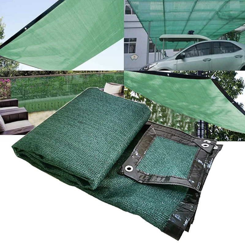

2X4M Anti-UV Sunshade Net Outdoor Awning Canopy Garden Swimming Pool Shade Net Succulent Plant Cover Shelter -Green