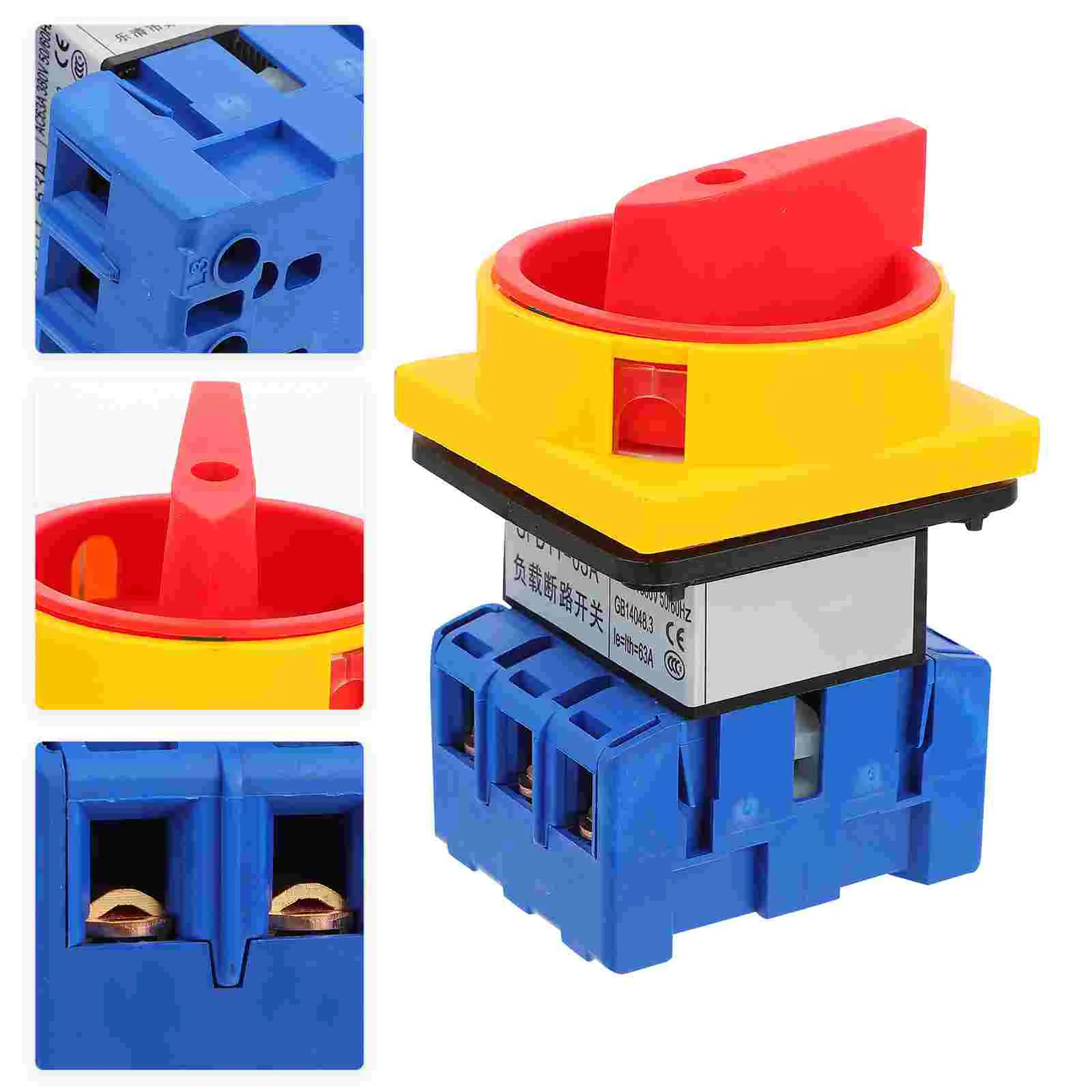 

Universal Changeover Switch Rotary Switch 3 Poles Load Circuit Breaker Switch