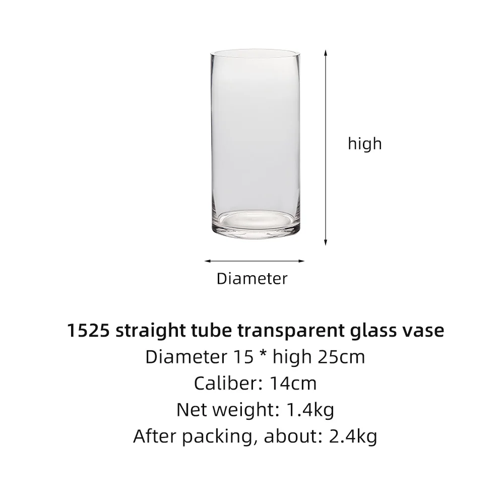

Glass Vase Modern Home Decor Vase Decoration Household Glass Vases for Flower Arrangements Living Room Decoration Nordic Vase