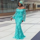 Verngo Русалка вечернее платье длинное торжественное платье вечернее платье с кружевной аппликацией платье на заказ вечерние платья сексуальное официальное платье