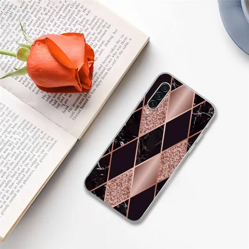 

Marble Geometri bling fashion Phone Case For Samsung A S M Note 9 10 20 fe 21 71 30 ultra plus 5g 11 31 51 s