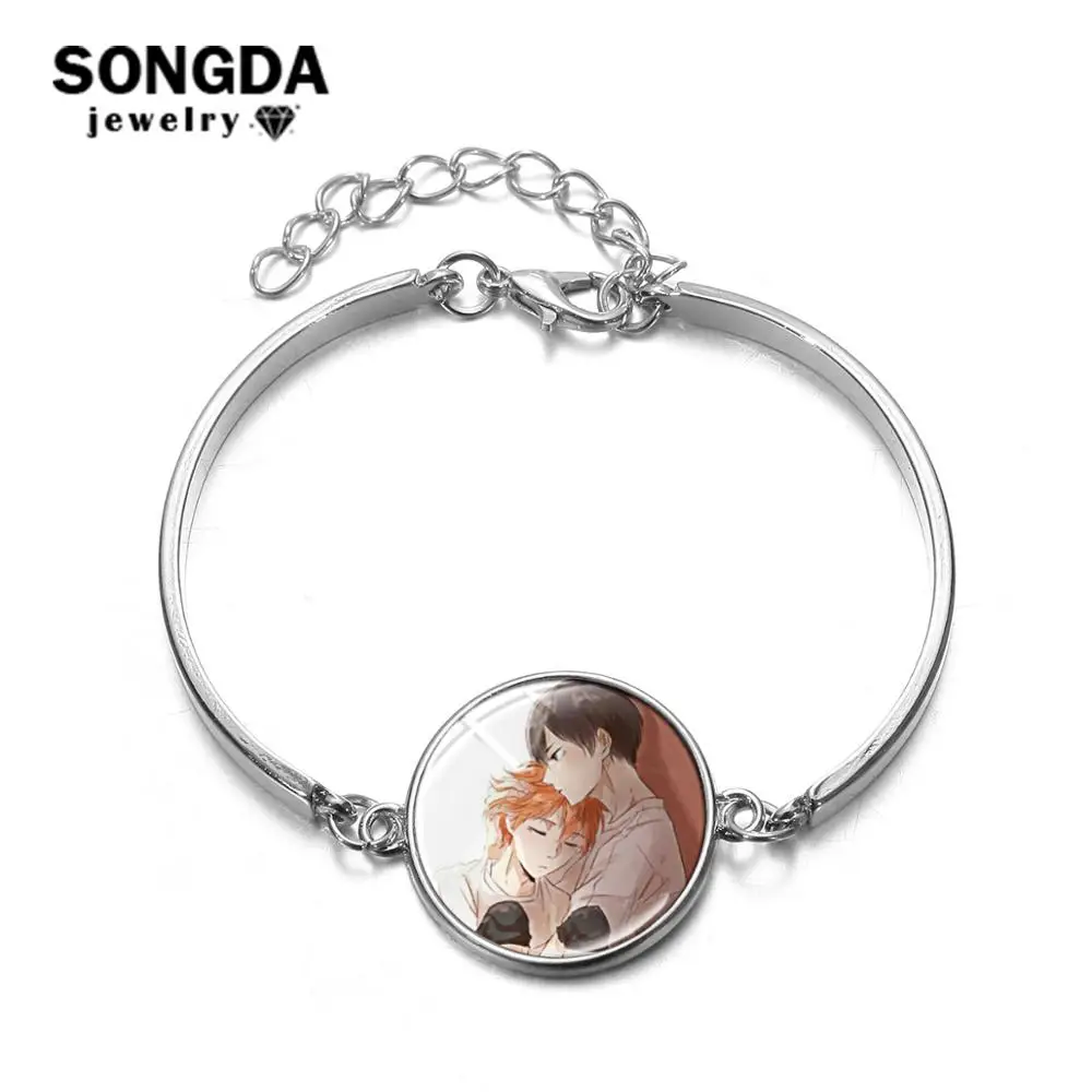 Волейбольная манга SONGDA Haikyuu! Shouyou Hinata браслет Косплей Аниме фото стекло кабошон