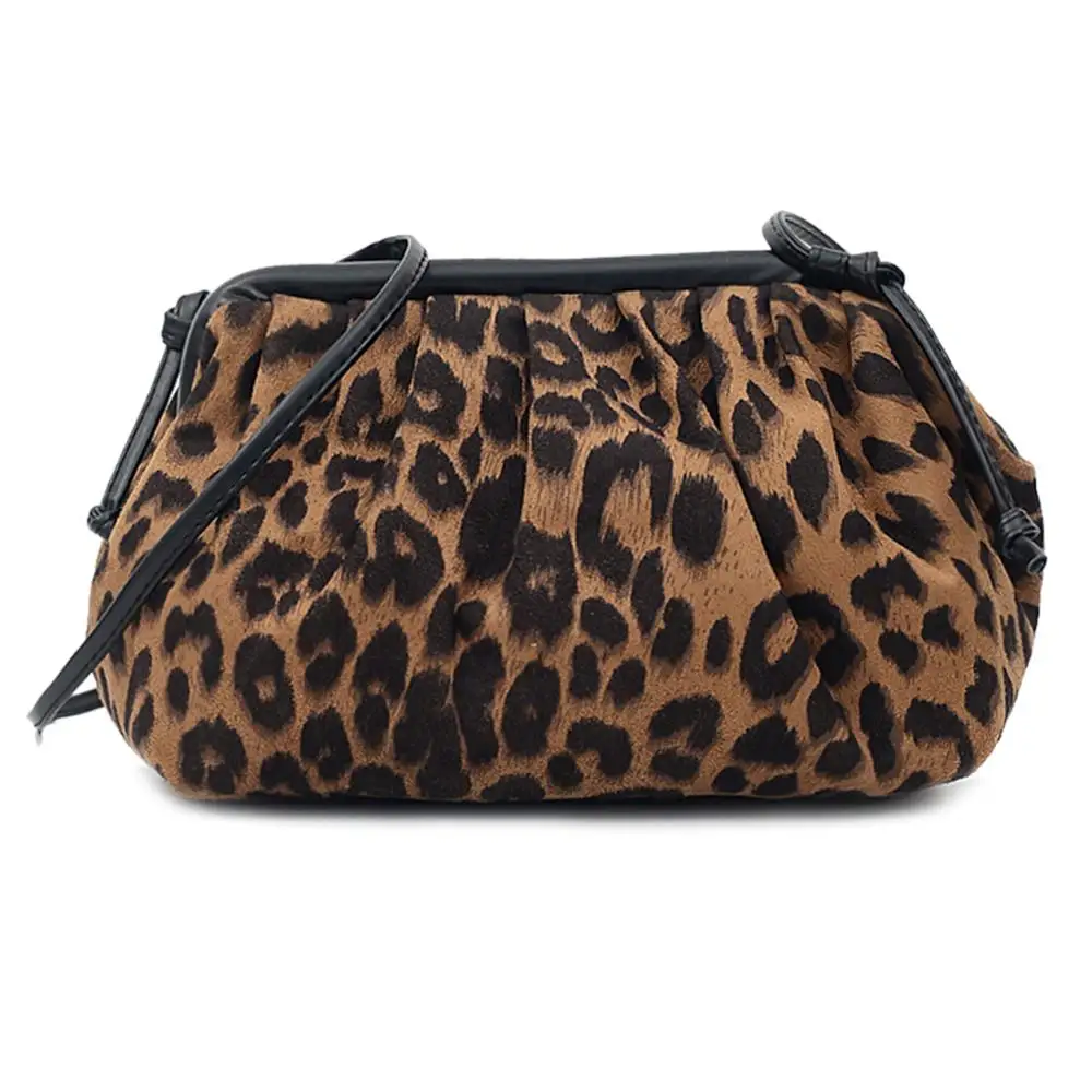 Женская модная плиссированная сумка мессенджер в форме облака на плечо женская