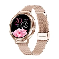 women smartwatch mk20 full touch screen 39mm diameter waterproof for ladies and girls smart clock compatible with android ios