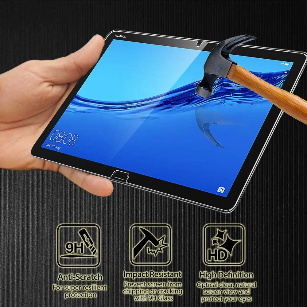 Для планшета Huawei MediaPad M5 Lite 10 1 дюйма-9H защитная пленка закаленное стекло с защитой