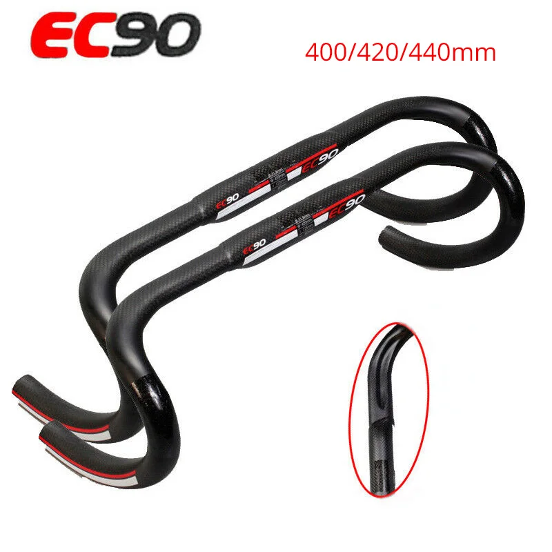 EC90 из углеродного волокна руль для шоссейного велосипеда матовый черный