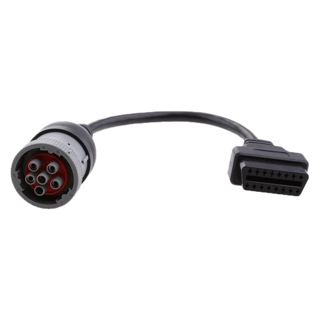 

6 Pin J1708 до 16 Pin OBD2 OBDII разъем адаптер диагностические принадлежности